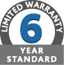 6 Year Standard Limited Warranty